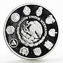 Mexico 5 pesos Pacific Ridley Sea Turtle proof silver coin 1994