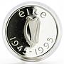 Ireland 1 pound 50th Anniversary of United Nations Flying Dove silver coin 1995