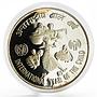 India 100 rupees International Year of the Child proof silver coin 1981