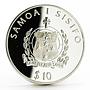 Samoa 10 dollars Sydney Olympic Games series Volleyball proof silver coin 2000