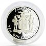 Jamaica 10 dollars International Year of the Child proof silver coin 1979