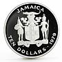 Jamaica 10 dollars International Year of the Child proof silver coin 1979