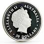Australia 30 dollars Lunar Calendar series I Year of the Dog silver coin 2006