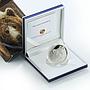 Andorra, 5 dinars, BROWN BEAR PYRENEES, wildlife, fauna, silver coin, 2010