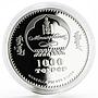 Mongolia 1000 togrog Tsars of Russia series Nicholas II colored silver coin 2007