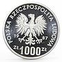 Poland 1000 zlotych Seoul Olympic Games Target Archery proba silver coin 1987