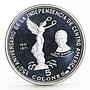Salvador 5 colones Jose Simeon 150 Years of Independence proof silver coin 1971