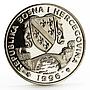 Bosnia and Herzegovina 500 dinara Atlanta Olympics Wrestlers nickel coin 1996