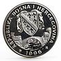 Bosnia and Herzegovina 500 dinara Atlanta Olympics Wrestlers nickel coin 1996