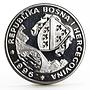 Bosnia and Herzegovina 500 dinara Atlanta Olympics Sprinter nickel coin 1996