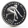 Bosnia and Herzegovina 500 dinara Atlanta Olympics Long Jumper nickel coin 1996