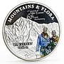 Palau 5 dollars First Ascent of Mountain Everset colored proof silver coin 2013