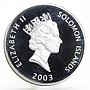 Solomon Islands 25 dollars Aircraft series F-117 Nighthawk silver coin 2003