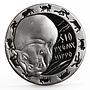 Sierra Leone 10 dollars Nocturnal Animals series Pygmy Hippo silver coin 2008