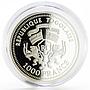 Togo 1000 francs German Themes series Friedrich Von Schiller silver coin 2004