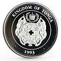 Tonga 1 paanga Sailing Ship La Princesa Princesse Ship proof silver coin 1993