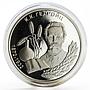 Transnistria 100 rubles Famous Transnistrians K.K Gedroits silver coin 2002