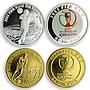 Korea set of 2 coins FIFA World Cup 2002 silver and nickel 2001-2002