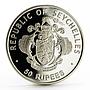 Seychelles 50 rupees First National Independence Day proof silver coin 2015