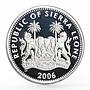 Sierra Leone 10 dollars Crown Jewels series King Sword of State silver coin 2006