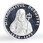 Moldova 50 lei Mitropolitul Dosoftei proof silver coin 2004