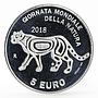 San Marino 5 euro World Nature Day Save the Animals proof silver coin 2018