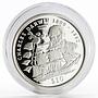 Sierra Leone 10 dollars English Naturalist Charles Darwin proof silver coin 1999