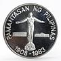 Philippines 100 piso 75th Anniversary of University proof silver coin 1983