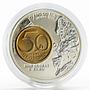 Sao Tome and Principe 2000 dobras Year of the Euro 50 Groschen bimetal coin 1999