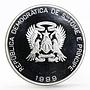 Sao Tome and Principe 2000 dobras Year of the Euro 50 Groschen bimetal coin 1999