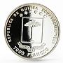 Equatorial Guinea 7000 francos Olympic Games in Barcelona Run silver coin 1992