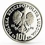 Poland 100 zlotych Animal series Moose Fauna proba proof silver coin 1978