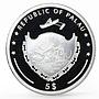 Palau 5 dollars Pacific Wildlife series Superb Fruit Dove proof silver coin 2006