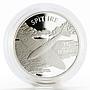 Solomon Islands 25 dollars Aircraft series Spitfire Plane proof silver coin 2003