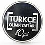 Turkey 50 lira 10th Anniversary of Turkish Olympic Games proof silver coin 2012