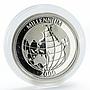 Somalia 150 shillings Millennium proof silver coin 2000