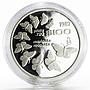 Mexico 100 pesos Monarch Butterflies Fauna proof silver coin 1987