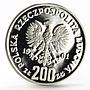 Poland 200 zlotych King Boleslaw the Second Brave proba proof silver coin 1981