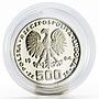 Poland 500 zlotych Endangered Wildlife series Swans proof silver coin 1984