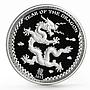 Palau 5 dollars Lunar Calendar series Year of the Dragon proof silver coin 2012