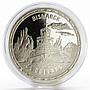 Solomon Islands 25 dollars Legendary Warships series Bismarck silver coin 2005