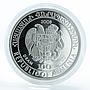 Armenia 100 Dram desert lizard wild world of Caucasus fauna silver coin 2008