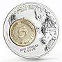 Sao Tome and Principe 2000 dobras Year of the Euro 5 Pfennig bimetal coin 1999