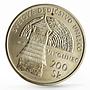 Slovakia 200 korun World Heritage series Vlkolinec Village silver coin 2002