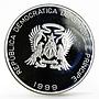 Sao Tome and Principe 2000 dobras Year of the Euro 10 Pennia bimetal coin 1999