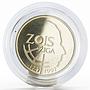 Slovenia 500 tolarjev 250th Anniversary of Sigmund Zois Sience silver coin 1997