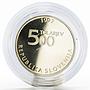 Slovenia 500 tolarjev 250th Anniversary of Sigmund Zois Sience silver coin 1997