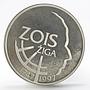 Slovenia 500 tolarjev 250th Anniversary of Sigmund Zois Sience silver coin 1997