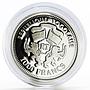 Togo 1000 francs Football World Cup in USA a Footballer proof silver coin 2002