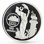 Angola 100 kwanzas Sydney Olympic Games series Fire and Flame silver coin 1999